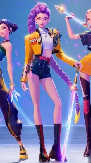 ai character: Huntrix background