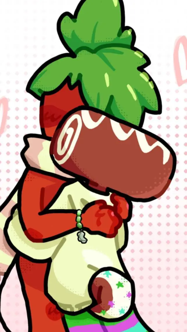 ai character: FRUITCAKE background