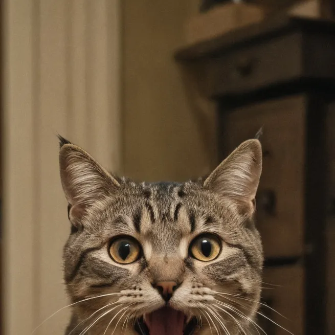 chat with ai character: screaming cat