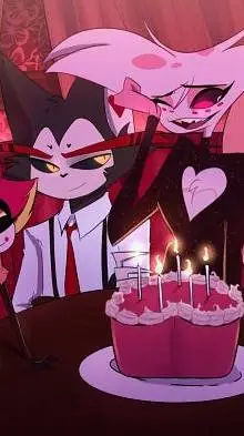 ai character: HH birthday  background