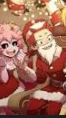 ai character: Mha Christmas  background