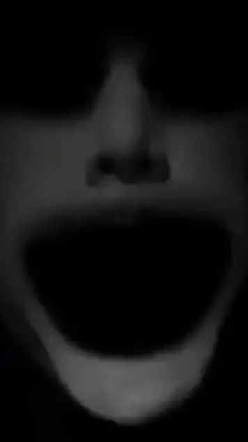 ai character: Horror Face background