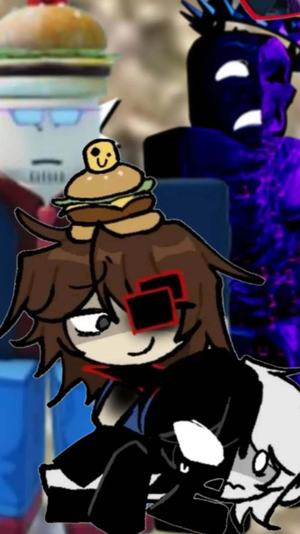 ai character: void burger ♡☆ background