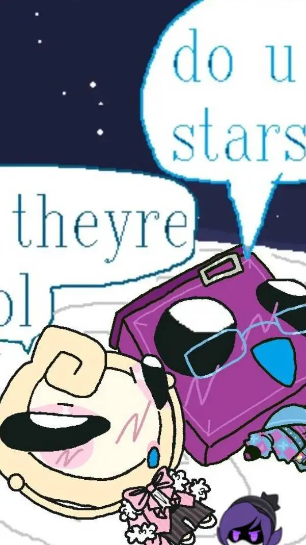 ai character: boxten X glisten background