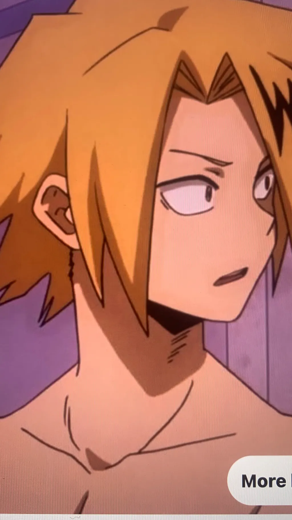 ai character:  Denki Kaminari background