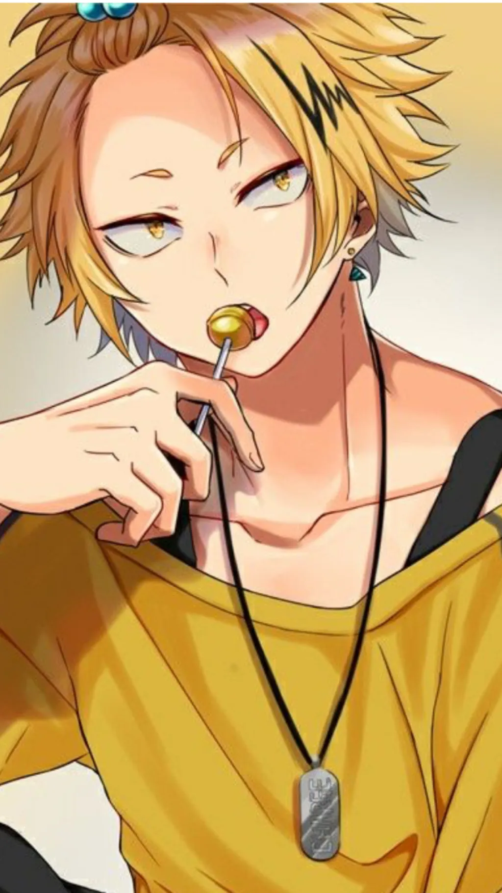 ai character: Denki Kaminari background