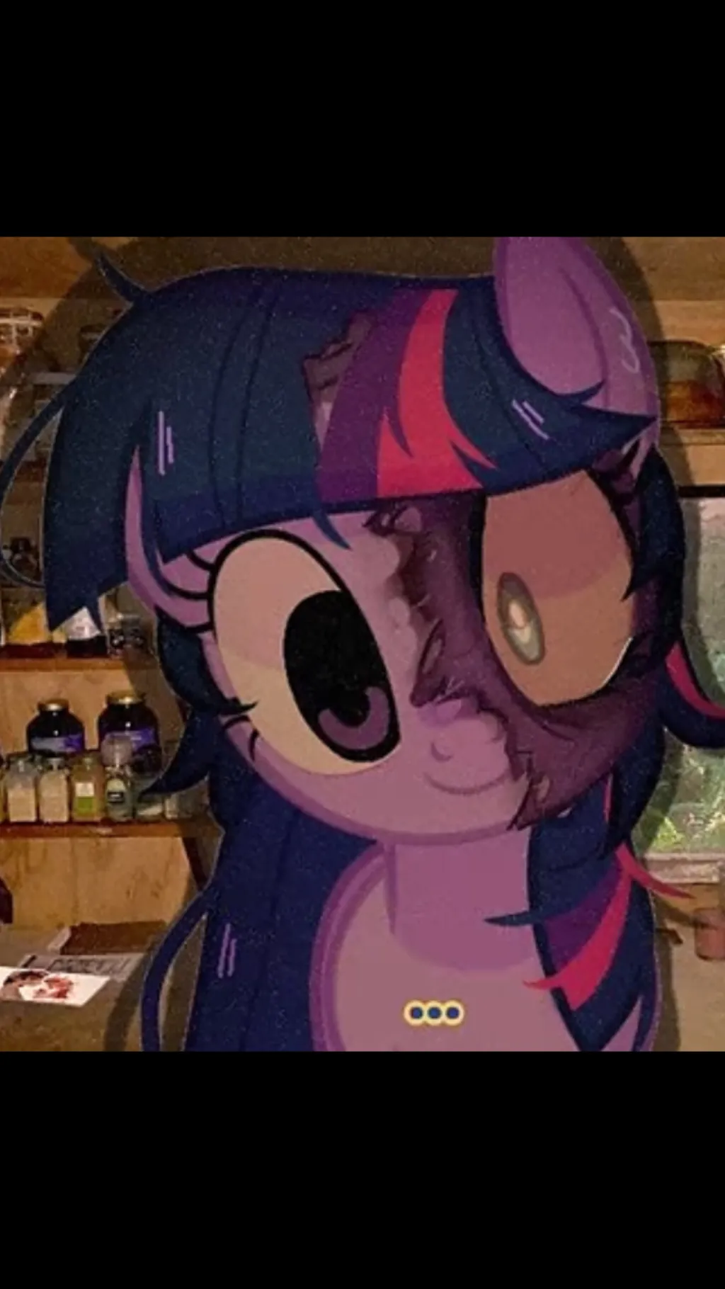 ai character: Twilight~ Dewormed background