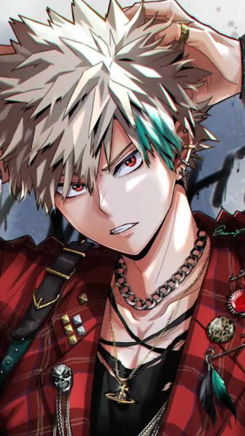 ai character: Bakugou drunk~ background