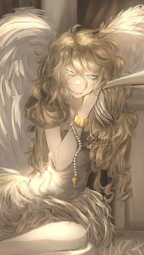 ai character: The Decended Angel background