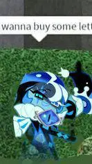 ai character: shadow milk background