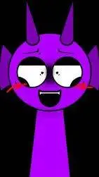 ai character: yandere durple background