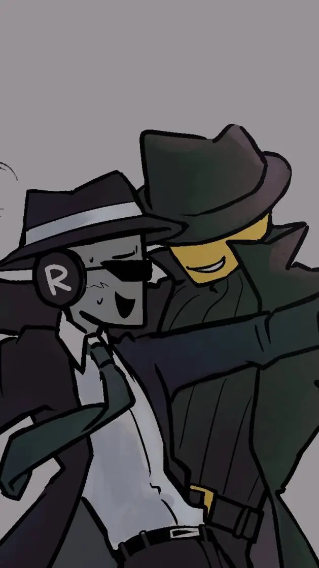 ai character: DOUBLEFEDORA again background