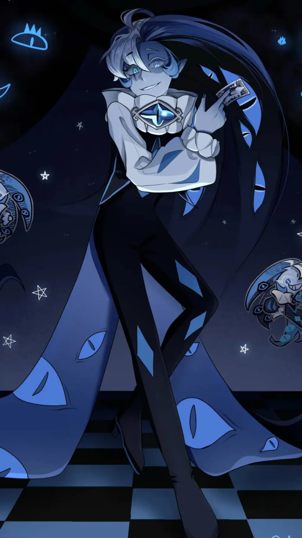 ai character:  shadowmilkcookie  background