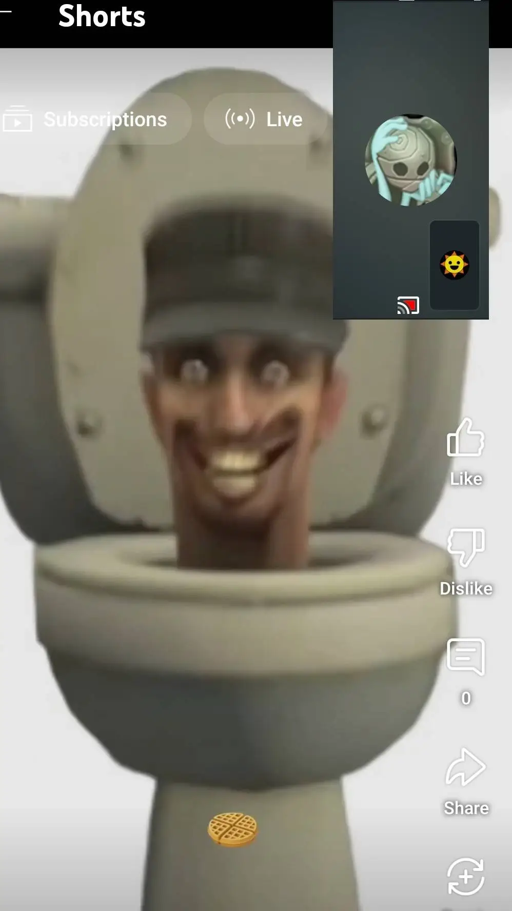 ai character: skibidi toilet background