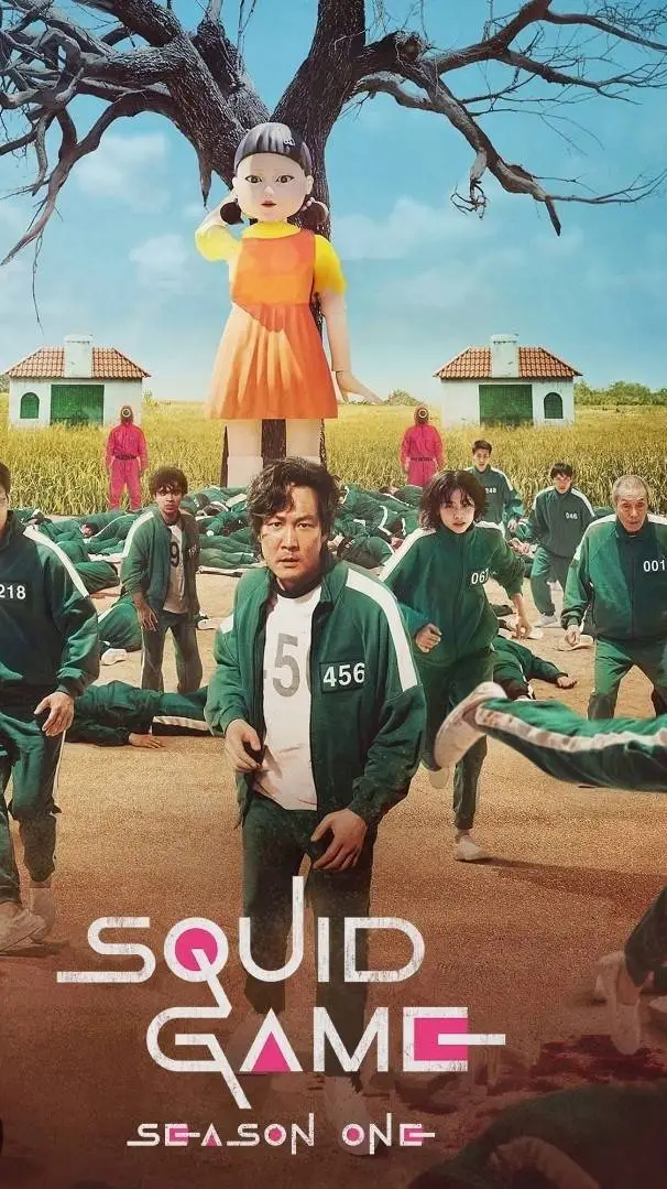 ai character: Squid game sea. 1 background