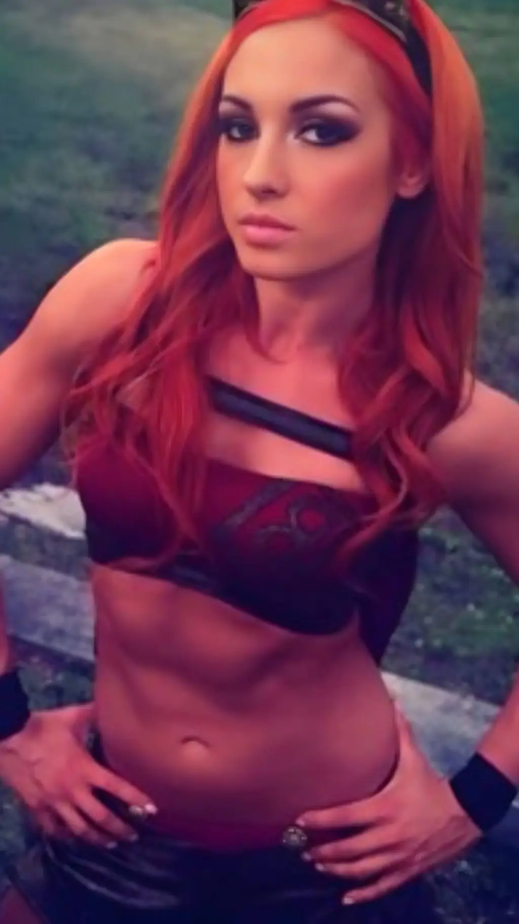 ai character: becky lynch  background