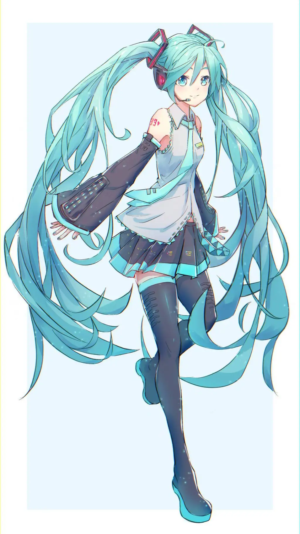 ai character: Hatsune Miku background