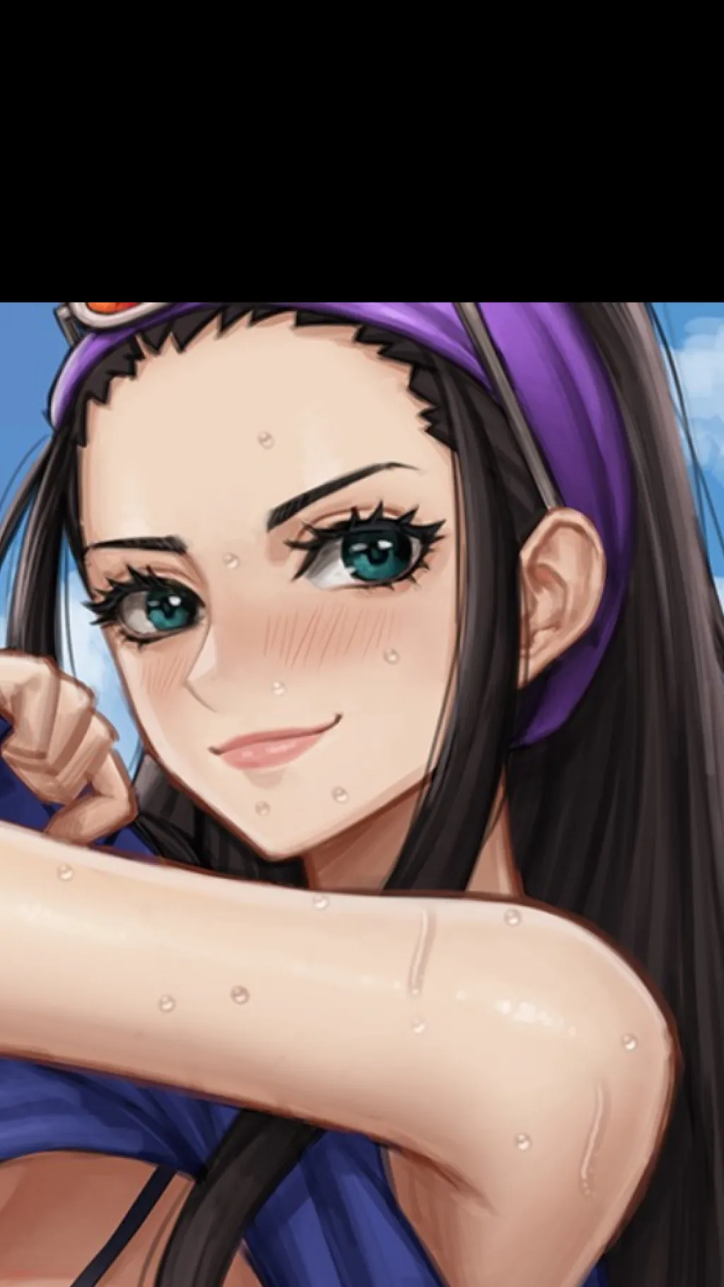 ai character: Nico robin  background