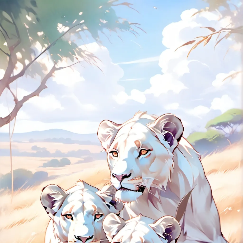 chat with ai character: White lions