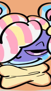 ai character: Marshmallow  background