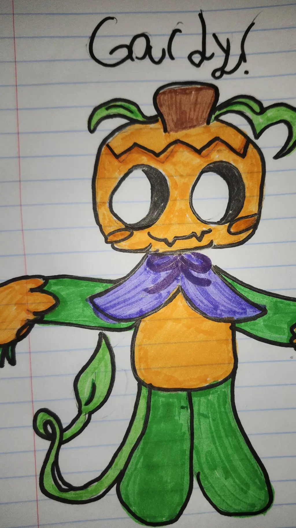 ai character: Gourdy background