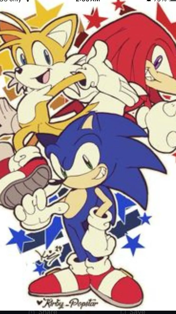 ai character: Sonic pick me background