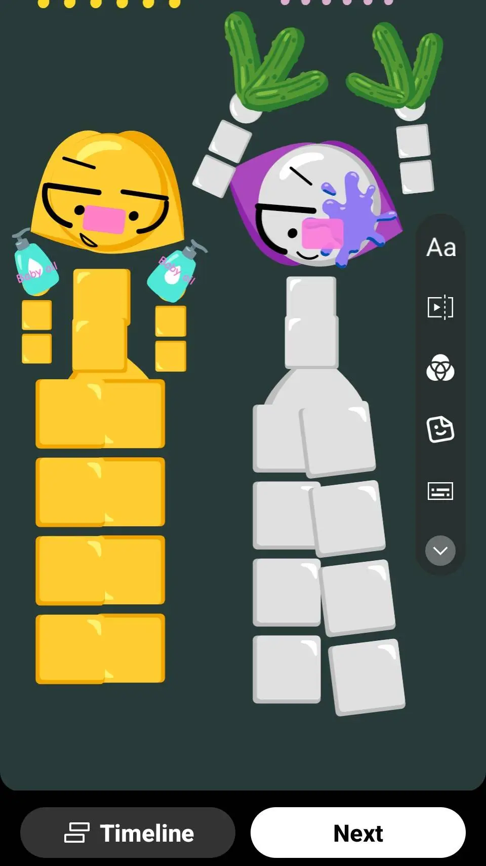 ai character: heat background