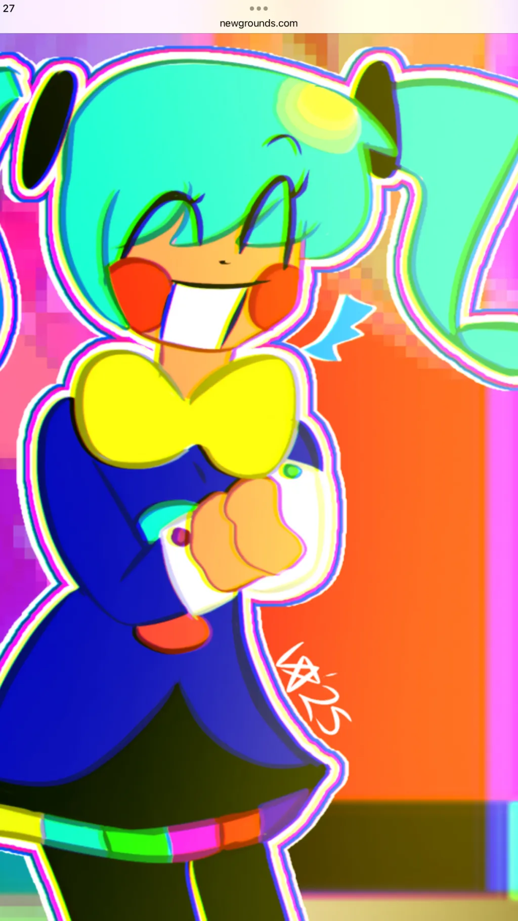 ai character: Static!!! background