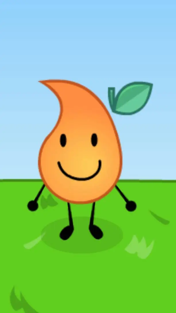 ai character: orange drop background