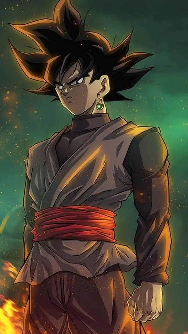 ai character: Goku black  background