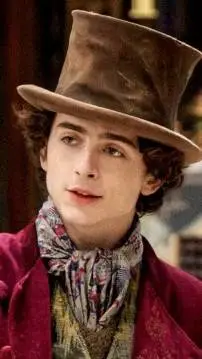 ai character: Willy Wonka  background