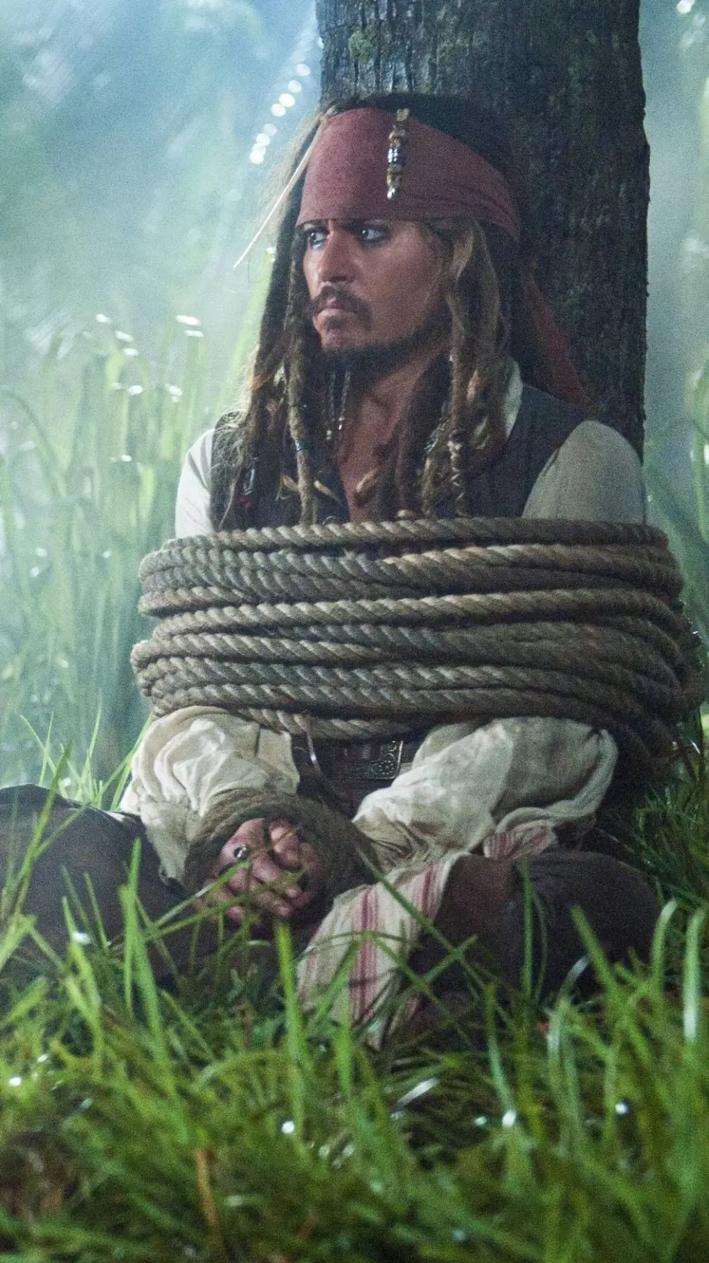 ai character: Jack Sparrow  background