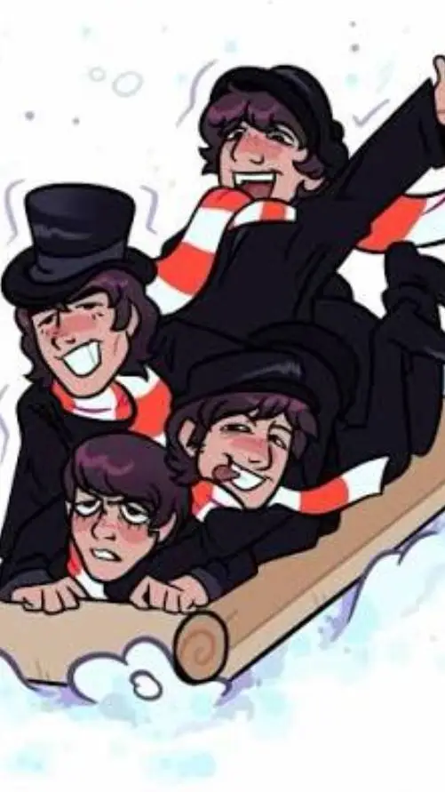 ai character: the Beatles again  background