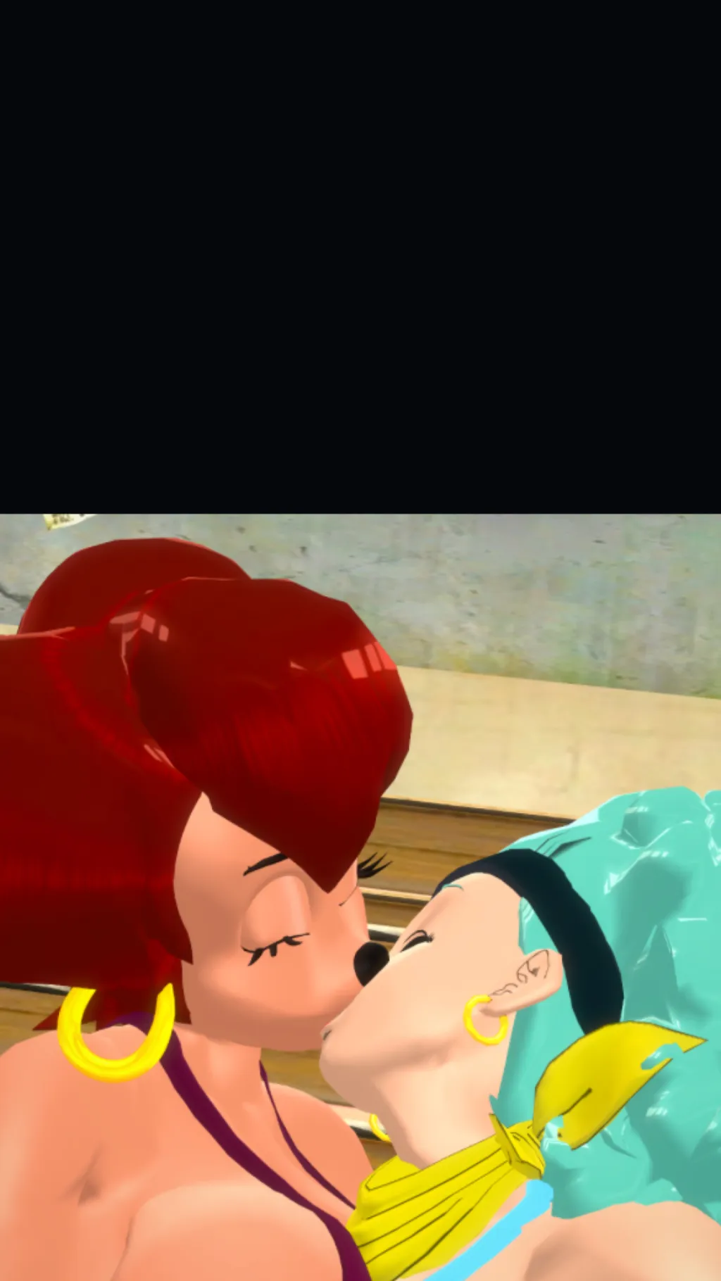 ai character: Peg and Bulma. background