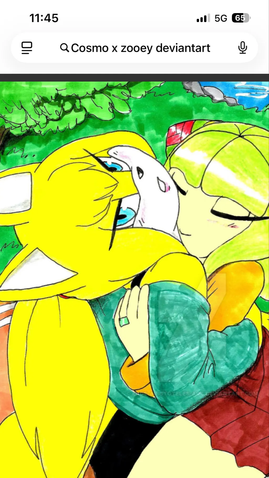 ai character: Zooey x Cosmo background