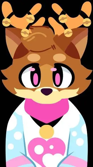 ai character: cute raindeer background