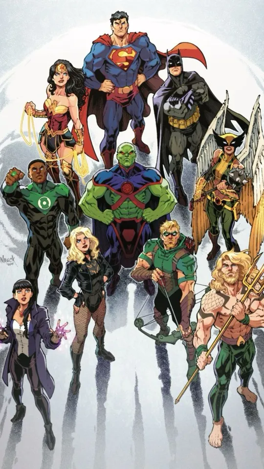 ai character: Justice League background