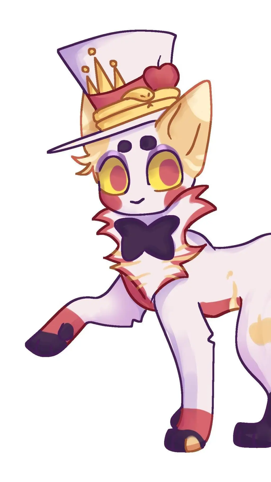 ai character: cat Lucifer background
