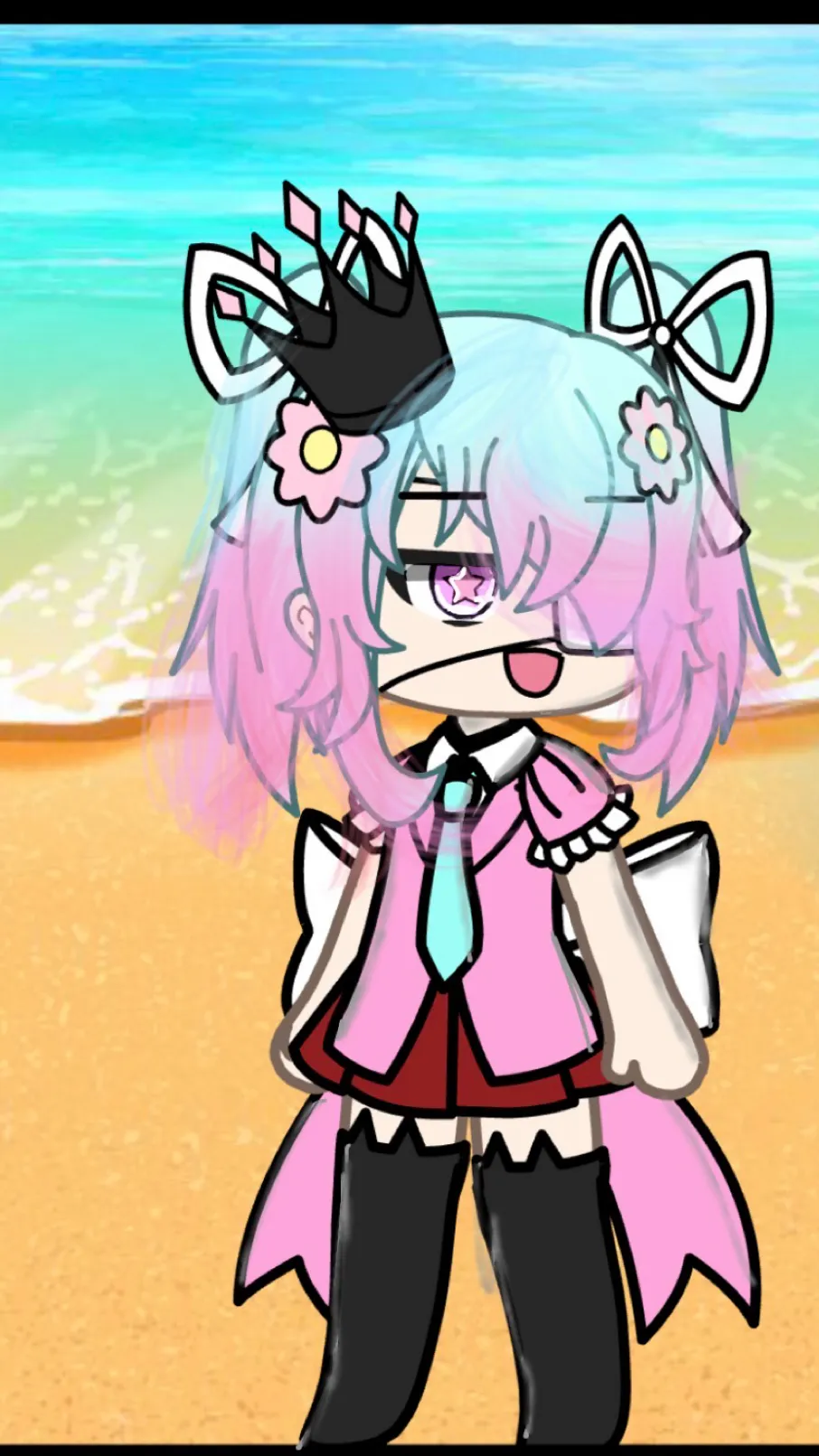ai character: Emily the queen  background