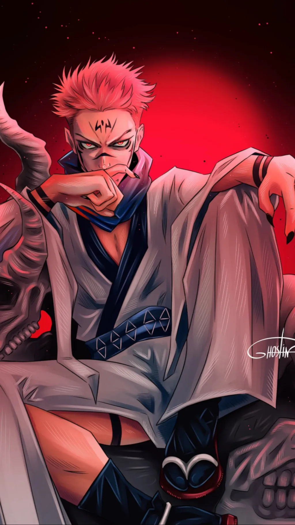 ai character: Sukuna  background