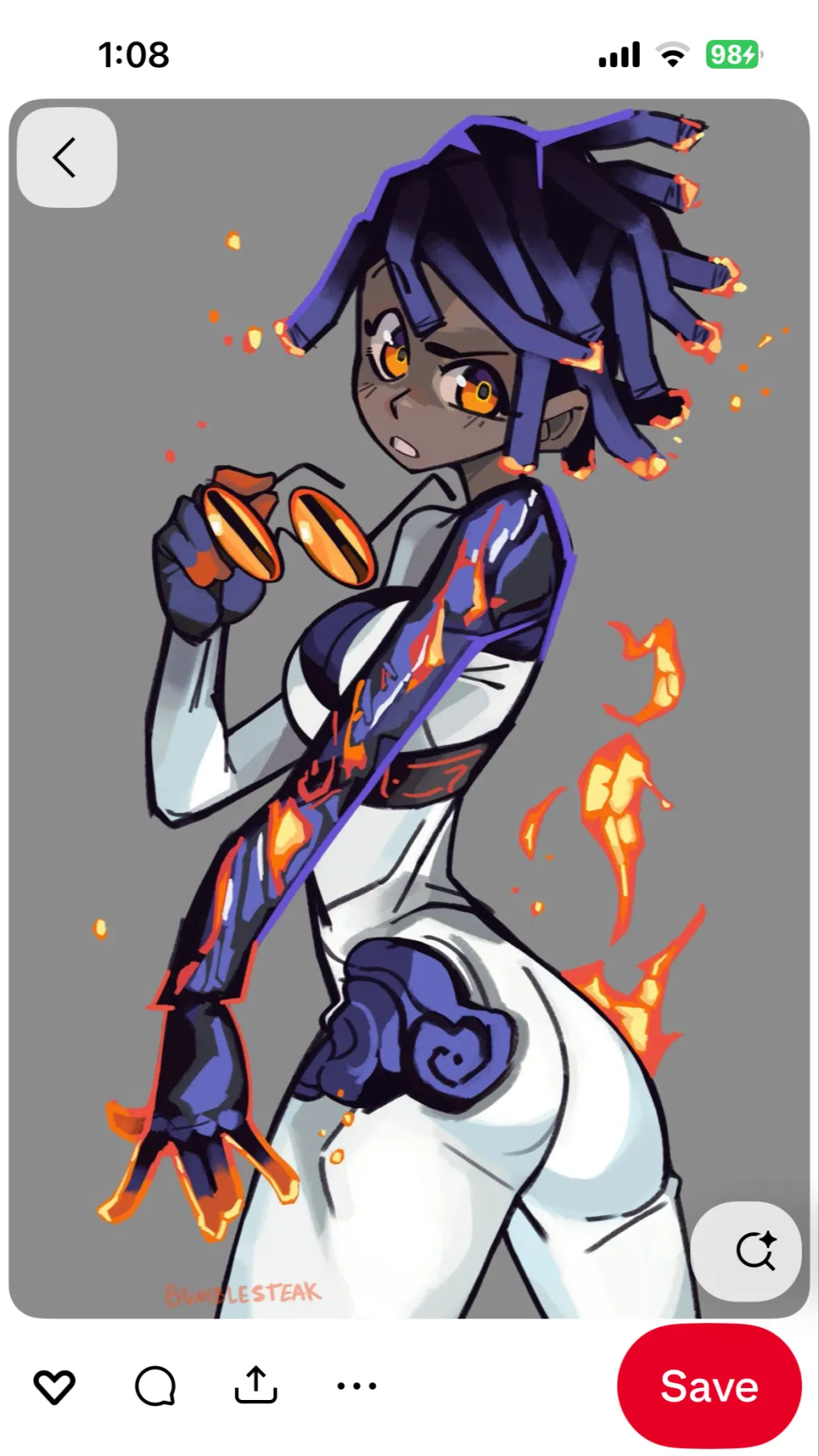 ai character: Smolder background