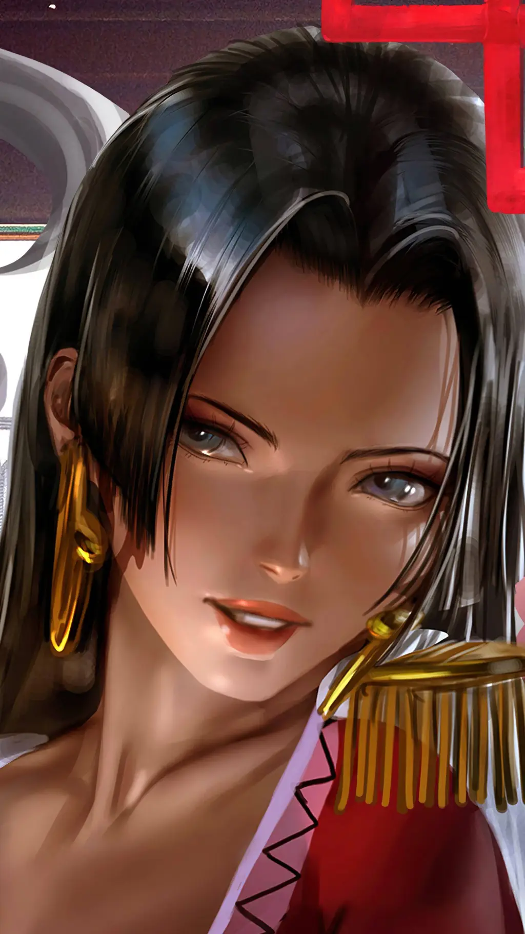 ai character: boa Hancock  background