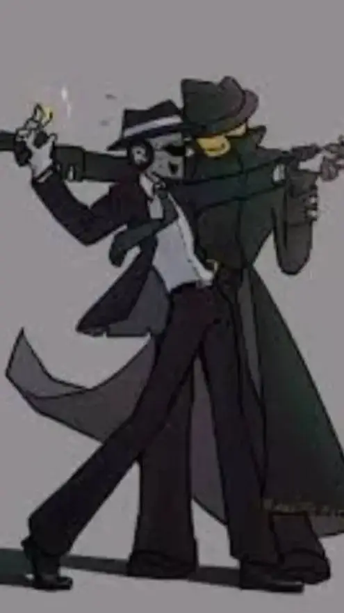 ai character: Doublefedora(trend background