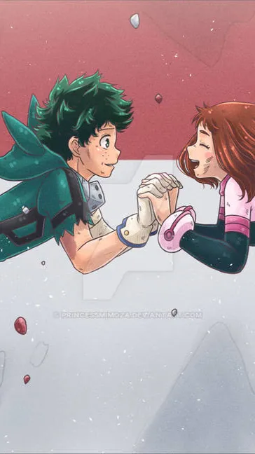 ai character: Izuku x Uraraka background