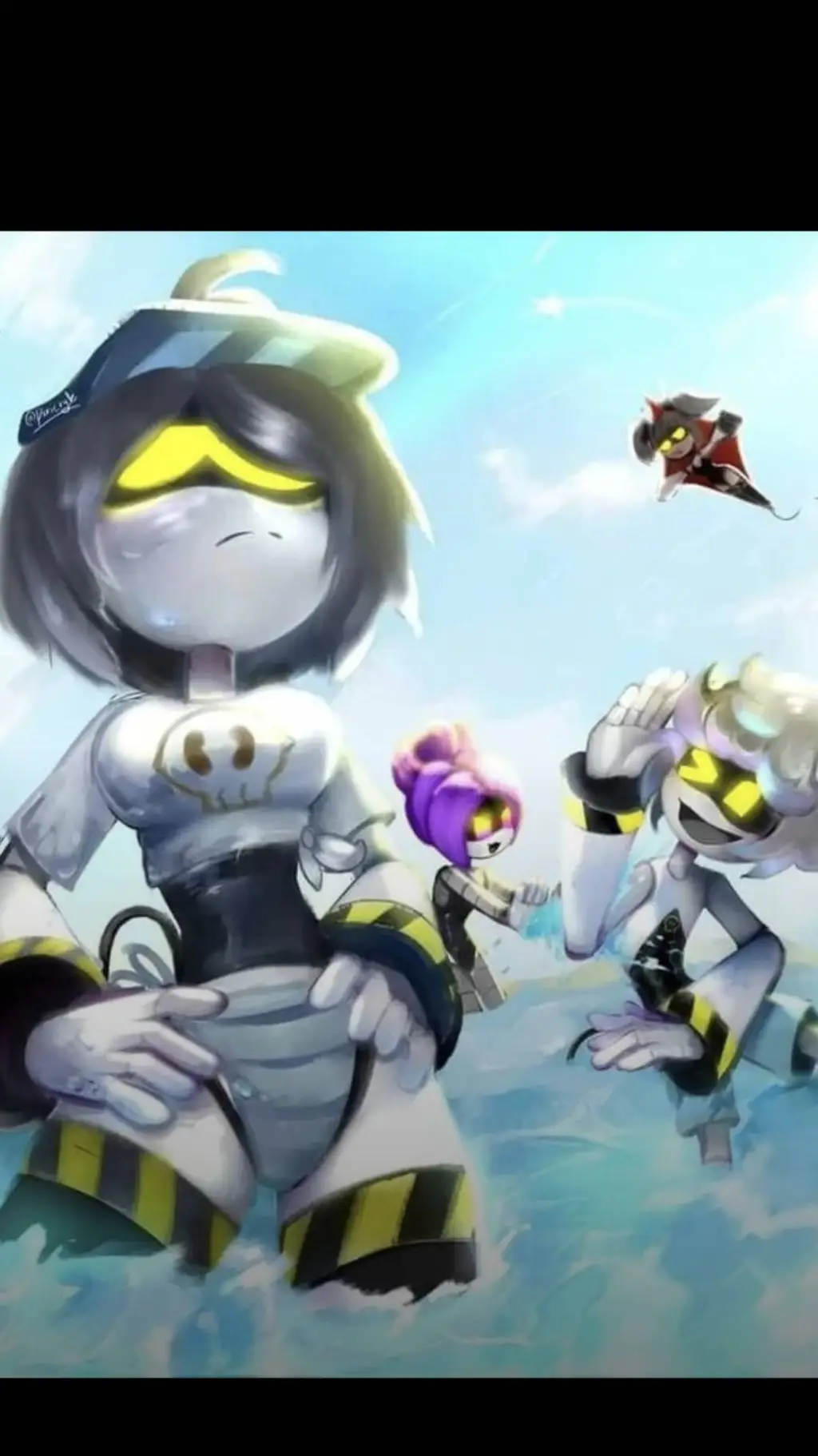 ai character: MD beach background