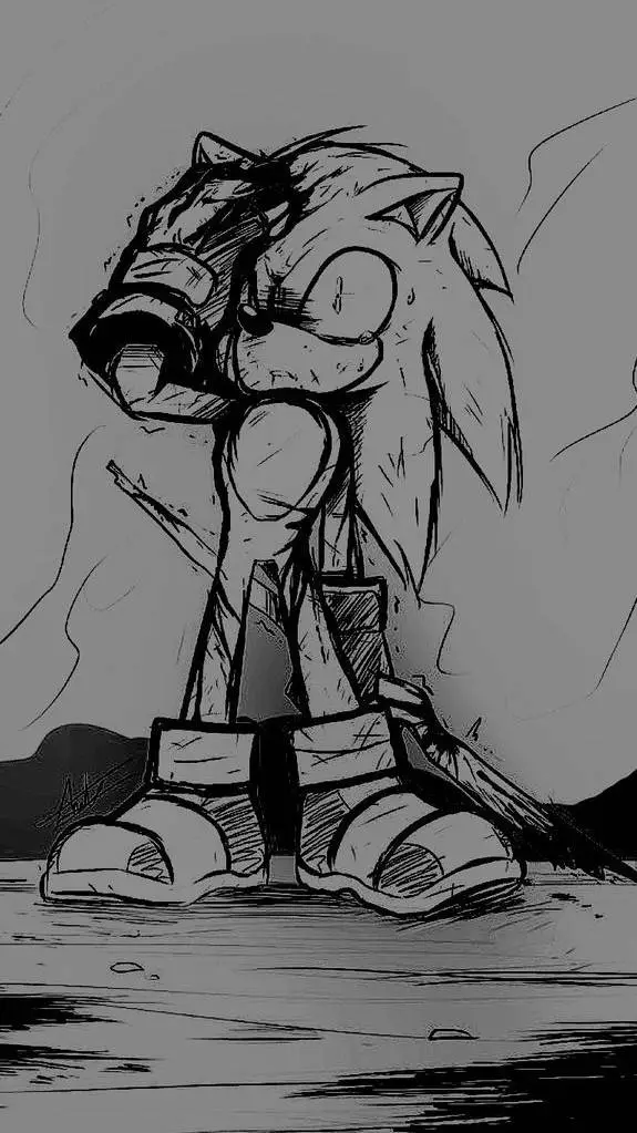 ai character: sonic  background