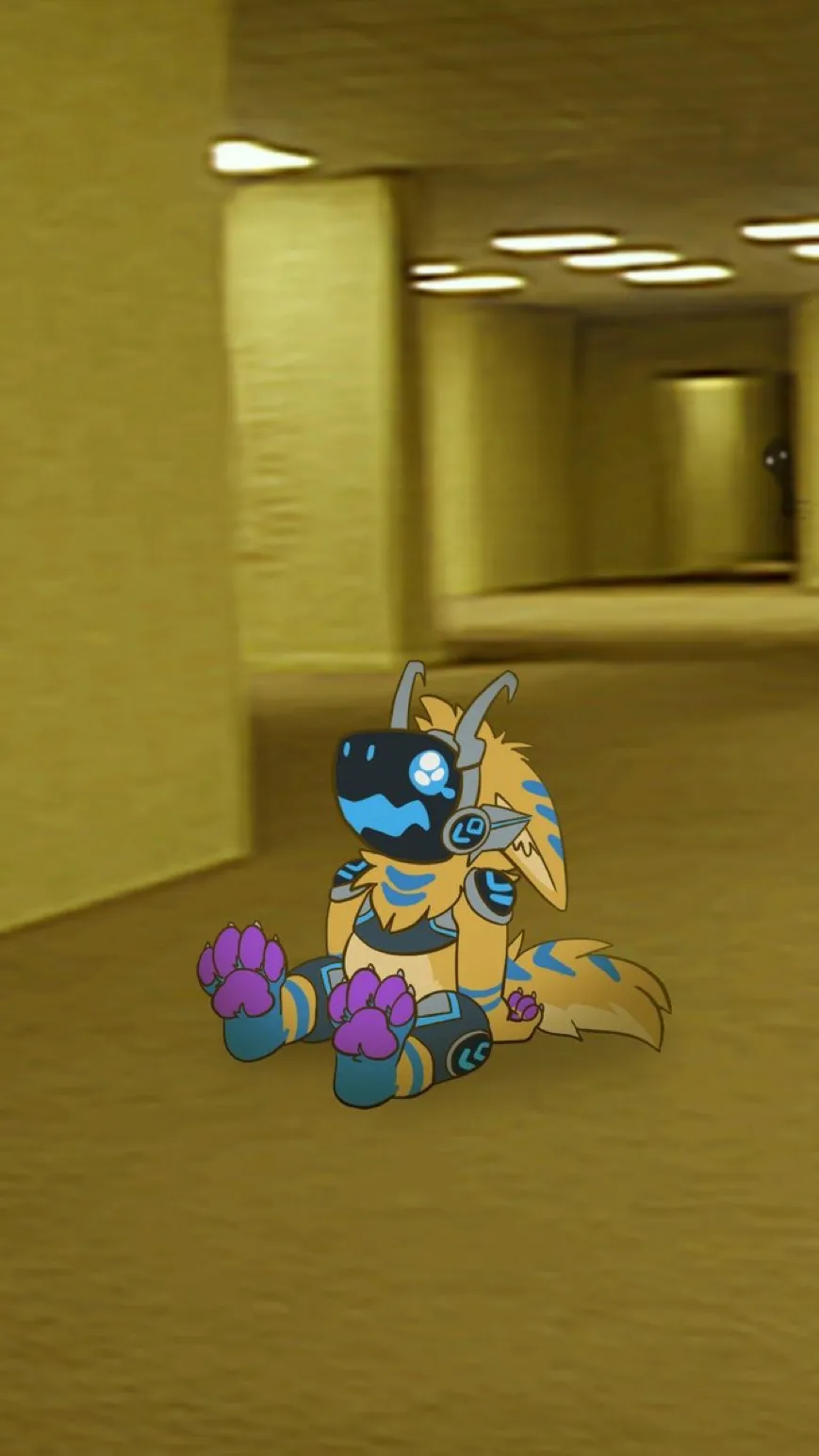 ai character: Backrooms background