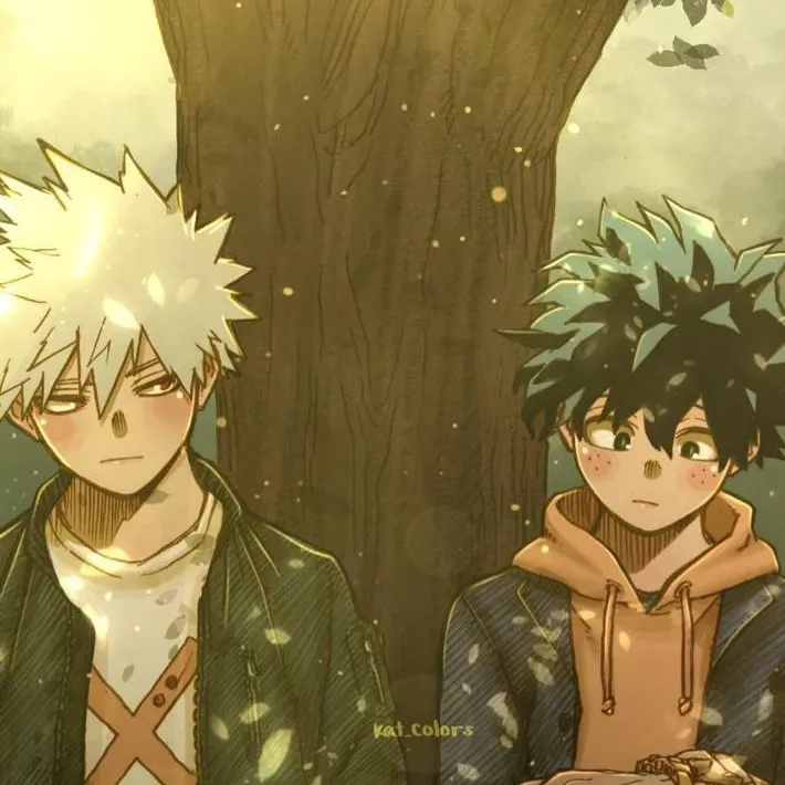 chat with ai character: Bakugo and Deku 