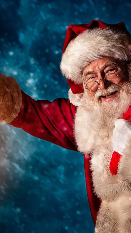 ai character: Santa Claus background