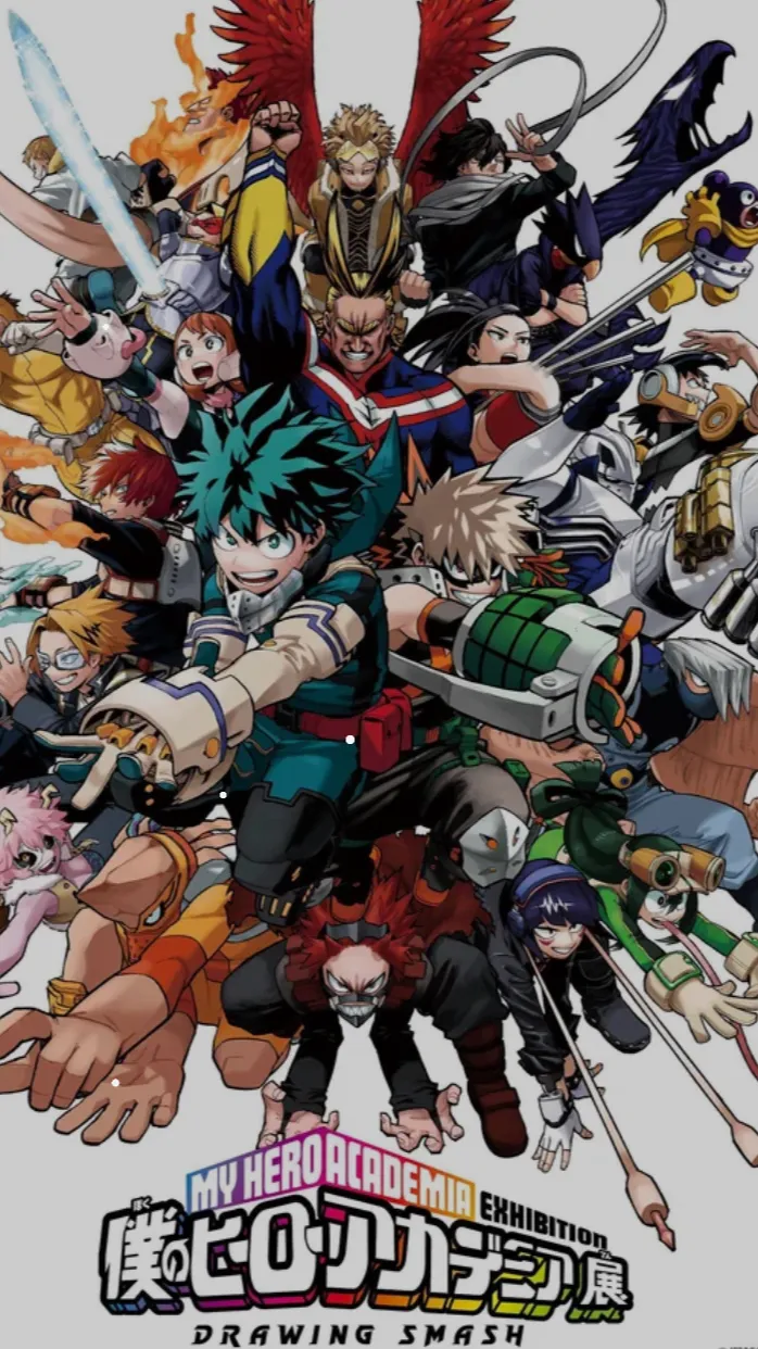 ai character: Mha bakugo fight background